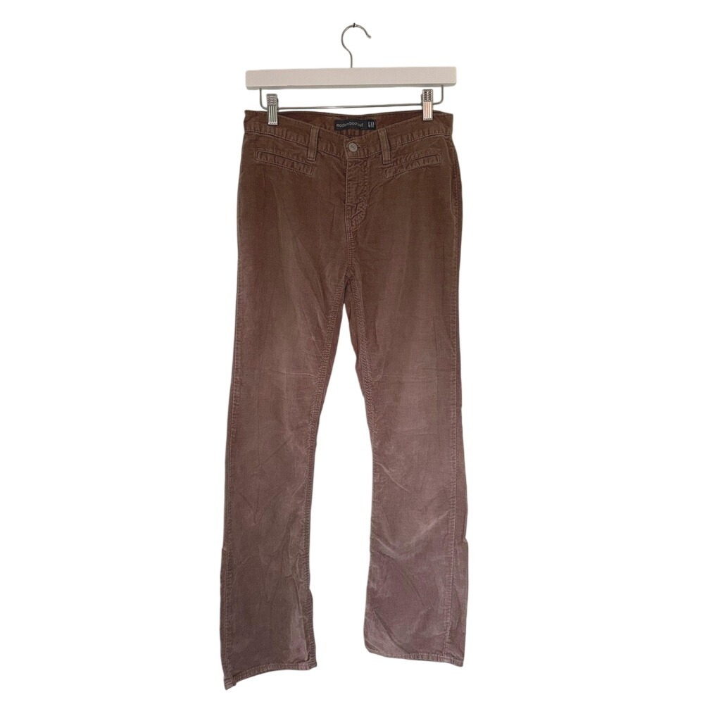 GAP Modern Boot Cut Women's Size 2 Regular Brown Corduroy Pants Classic Basic